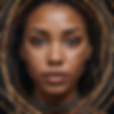 The Interconnection of History and Genetics An intricate pattern symbolizing the intertwining of history and genetics