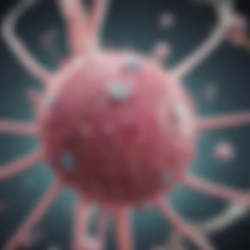 Diagram illustrating hormone therapy mechanisms in breast cancer treatment