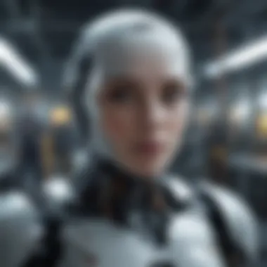 Innovating the Future of AI and Robotics A conceptual image of advanced AI technology integrating with robotics.