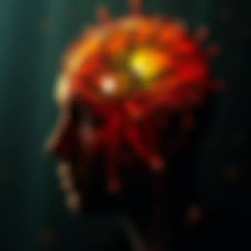Illustration depicting the intricate mind of a schizophrenia patient