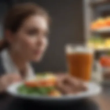 Future of Personalized Nutrition A futuristic representation of personalized nutrition, illustrating tailored diet plans based on individual needs.
