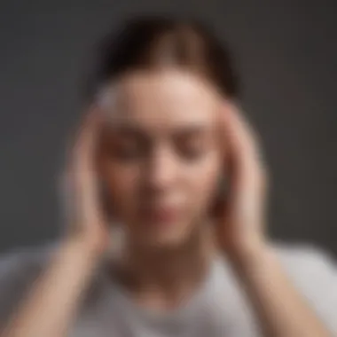 Conceptual image depicting coping strategies for migraines