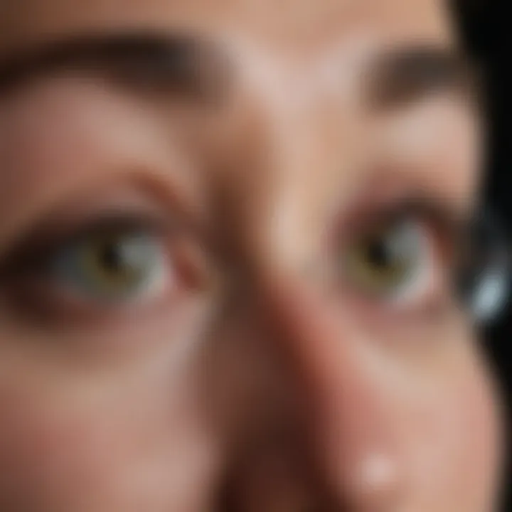 Visual representation of double vision phenomenon