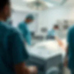 A diagram illustrating the patient evaluation phase in stem cell transplantation.