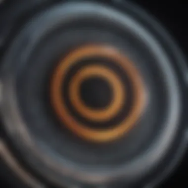 Detailed Structure of a Toric IOL Toric intraocular lens magnified view