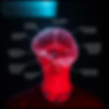 A conceptual graphic illustrating the psychological impact of Tourette's syndrome on individuals.