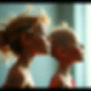 A visual depiction of various tics associated with Tourette's syndrome, showcasing their diversity.