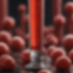 Graphical representation of uric acid levels in blood