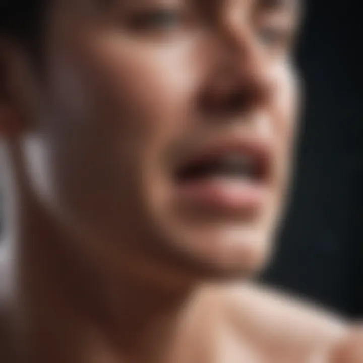 Chart illustrating the consequences of weak throat muscles on speech