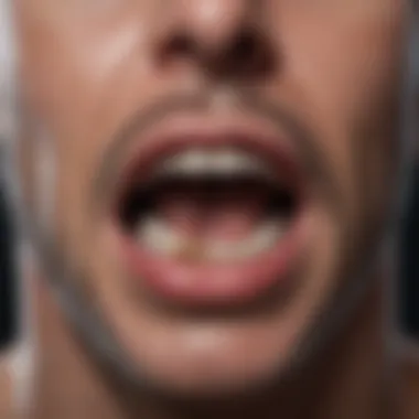 Diagram showcasing the impact of weak throat muscles on swallowing
