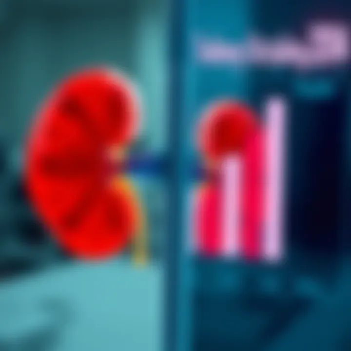 Graphical representation of urinalysis results and significance