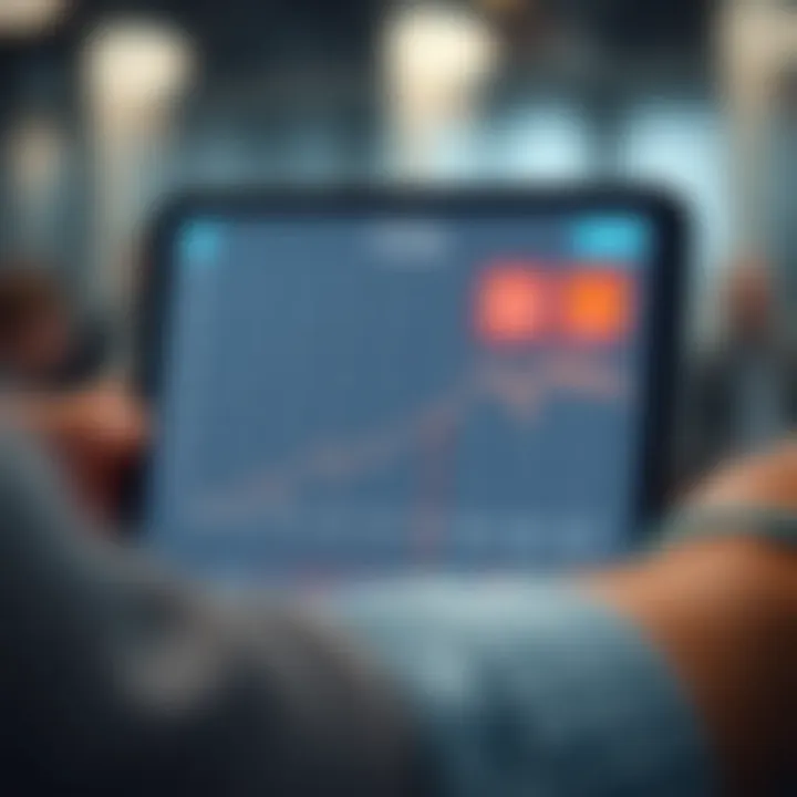 Graph illustrating blood pressure trends over time