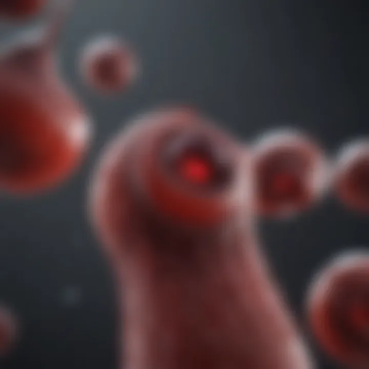 Illustration depicting the genetic mutation responsible for sickle cell disease.