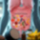 Illustration showing various vitamins and their sources