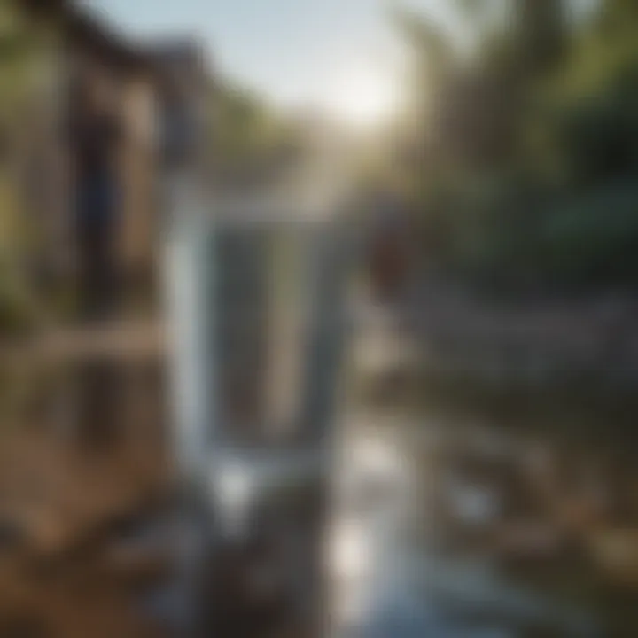 Community gathering to discuss sustainable water management practices