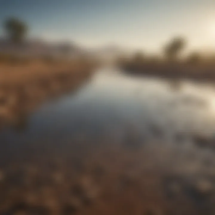 Infographic showing the global effects of water scarcity